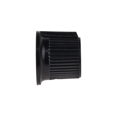 RS PRO 21mm Black Potentiometer Knob for 6.35mm Shaft Splined