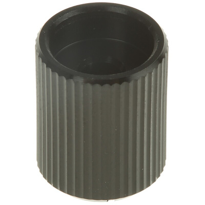 RS PRO 10mm Black Potentiometer Knob for 3.2mm Shaft Splined