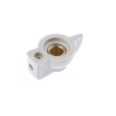 RS PRO 32mm Cream Potentiometer Knob for 6.35mm Shaft
