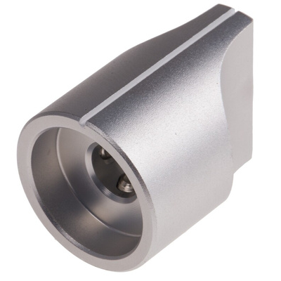RS PRO 19mm Silver Potentiometer Knob for 6.4mm Shaft