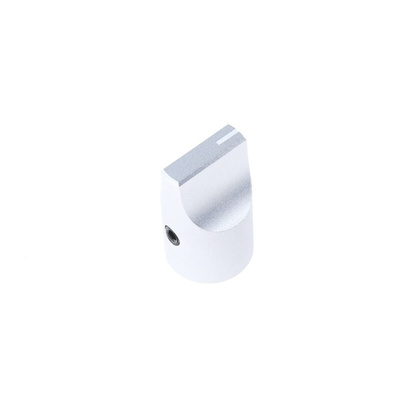 RS PRO 16.4mm Silver Potentiometer Knob for 6mm Shaft