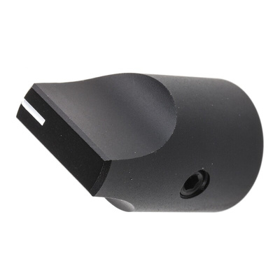 RS PRO 16.4mm Black Potentiometer Knob for 6mm Shaft