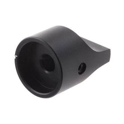 RS PRO 22mm Black Potentiometer Knob for 6mm Shaft