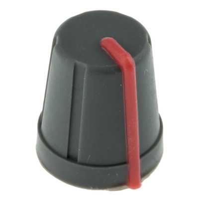 RS PRO 13mm Black Potentiometer Knob for 6.4mm Shaft D Shaped