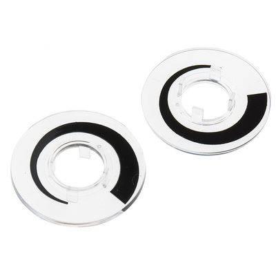 RS PRO 29mm Clear Potentiometer Dial for 11mm Shaft