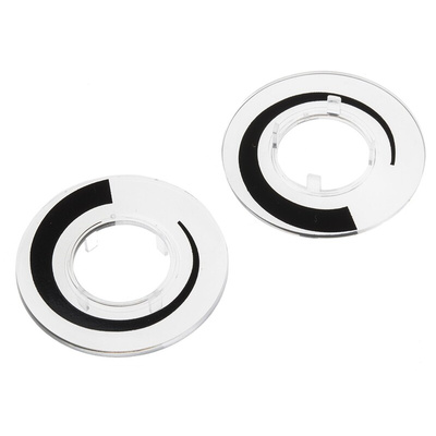 RS PRO 36.8mm Clear Potentiometer Dial for 17mm Shaft
