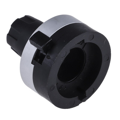 Bourns 22.8mm Black, Chrome Potentiometer Knob for 6.35mm Shaft Splined, H-516-6A