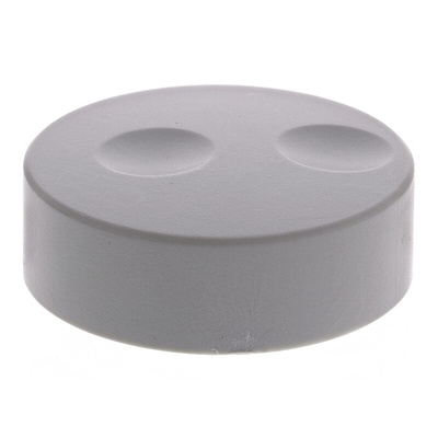 RS PRO 38.6mm Grey Potentiometer Knob for 6mm Shaft Splined