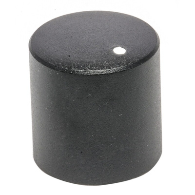 RS PRO 14.8mm Black Potentiometer Knob for 6mm Shaft Splined
