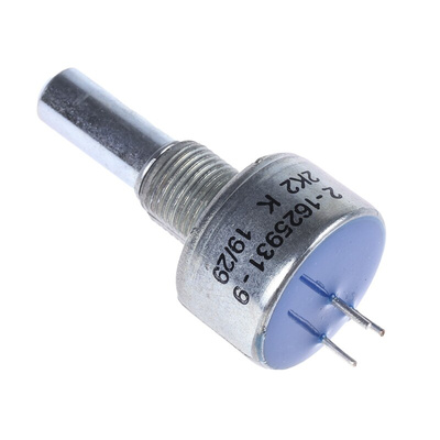 TE Connectivity 2.2kΩ Rotary Potentiometer 1-Gang Panel Mount, 404802692036