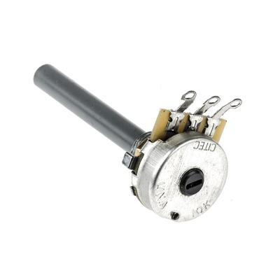 TE Connectivity 10kΩ Rotary Potentiometer 1-Gang Panel Mount, 1623760-2