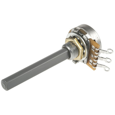 TE Connectivity 1MΩ Rotary Potentiometer 1-Gang Panel Mount, 1623767-2