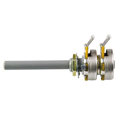 TE Connectivity 10kΩ Rotary Potentiometer 2-Gang Panel Mount, 27ESA103MMF50N