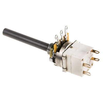 TE Connectivity 100kΩ Rotary Potentiometer 1-Gang Panel Mount, 1624203-2