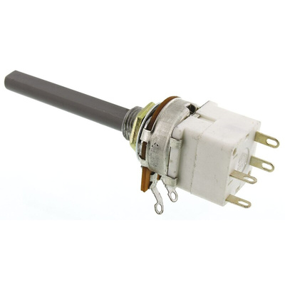 TE Connectivity 4.7kΩ Rotary Potentiometer 1-Gang Panel Mount, 1624209-2