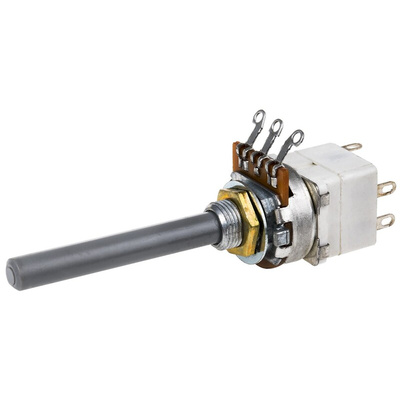 TE Connectivity 470kΩ Rotary Potentiometer 1-Gang Panel Mount, 1624211-2