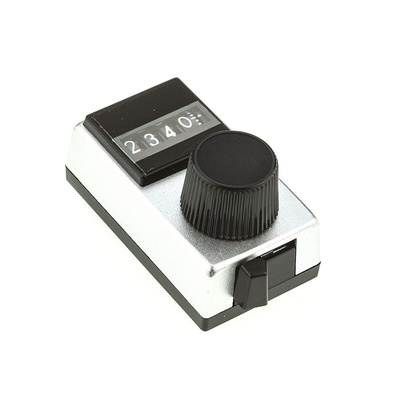 Vishay 17.7mm Silver Potentiometer Knob for 6.35mm Shaft Splined, 15B31B010
