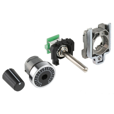 Schneider Electric 10kΩ Rotary Potentiometer 1-Gang Panel Mount, XB4BD912R10K