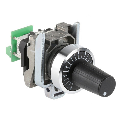 Schneider Electric 10kΩ Rotary Potentiometer 1-Gang Panel Mount, XB4BD912R10K