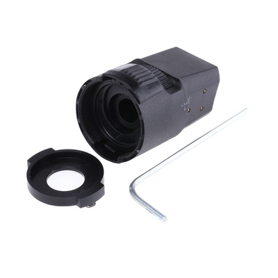 Vishay 22.5mm Black Potentiometer Knob for 6.35mm Shaft Splined, 50A21B010