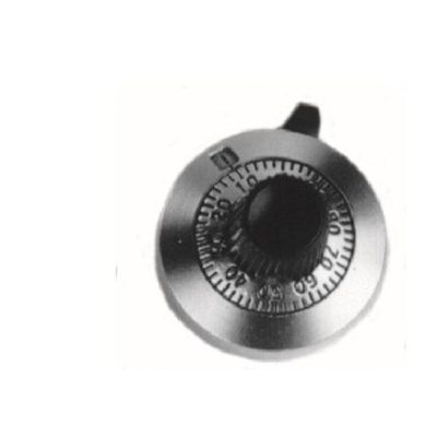 Vishay 25.4mm Potentiometer Knob for 6.35mm Shaft Splined, 11A31B10