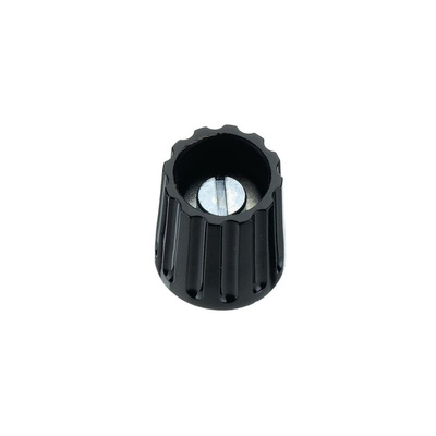 Elma 14.5mm Black Potentiometer Knob for 6.35mm Shaft Round Shaft, 020-3525