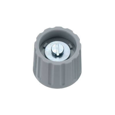 Elma 21mm Grey Potentiometer Knob for 6mm Shaft Round Shaft, 020-4410