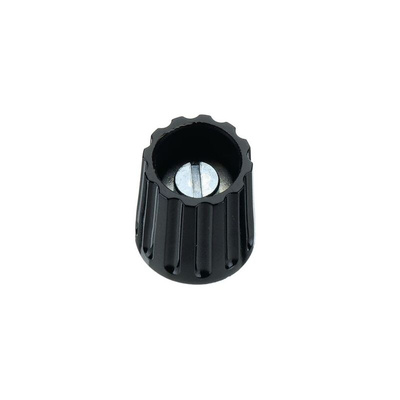 Elma 21mm Black Potentiometer Knob for 6mm Shaft Round Shaft, 020-4425
