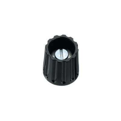 Elma 14.5mm Black Potentiometer Knob for 6mm Shaft Round Shaft, 021-3425