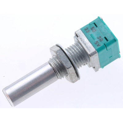 Alps Alpine 50kΩ Rotary Carbon Film Potentiometer, Panel Mount (Through Hole), RK09712200JC