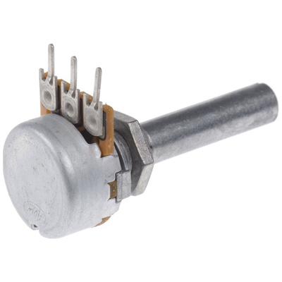 Alps Alpine 50kΩ Rotary Carbon Film Potentiometer, Panel Mount (Through Hole), RK1631110TV8