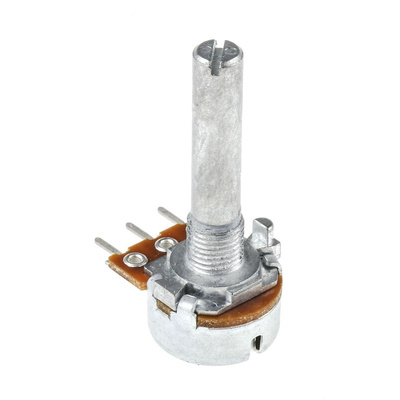 Alps Alpine 10kΩ Rotary Carbon Film Potentiometer, Panel Mount (Through Hole), RK1631110TWA