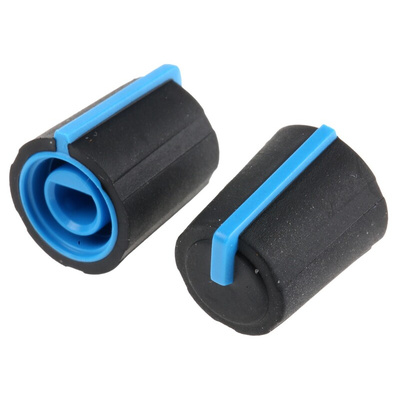 Sifam 11.5mm Black Potentiometer Knob for 4mm Shaft D Shaped, 3/03/DP110-004/237/233