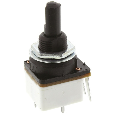 TE Connectivity 10kΩ Rotary Potentiometer 1-Gang Panel Mount, 17PCSA103MC19P