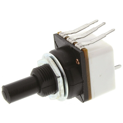 TE Connectivity 10kΩ Rotary Potentiometer 1-Gang Panel Mount, 17PCSA103MC19P