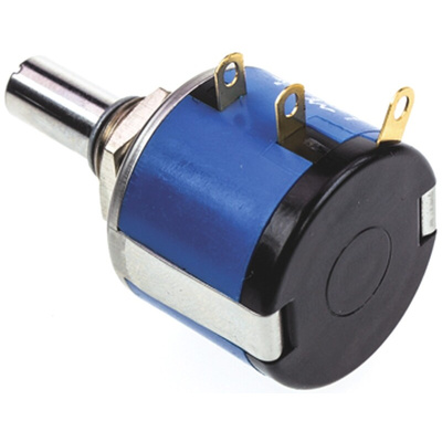 Vishay 5kΩ Rotary Potentiometer 3-Turns 1-Gang Panel Mount, 533B1502JL