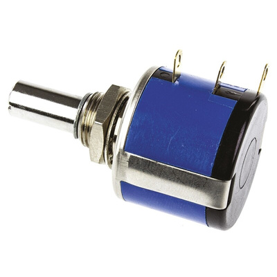 Vishay 10kΩ Rotary Potentiometer 5-Turns 1-Gang Panel Mount, 535B1103JC