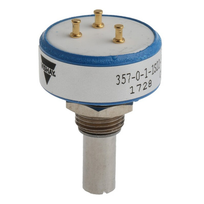 Vishay 5kΩ Rotary Potentiometer Continuous-Turns 1-Gang Panel Mount, 357B0502MAB251S22