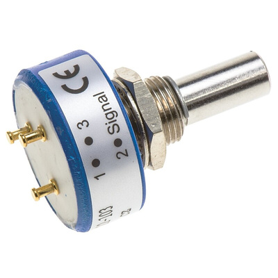 Vishay 10kΩ Rotary Potentiometer 1-Gang Panel Mount, 357B2103MAB251S22