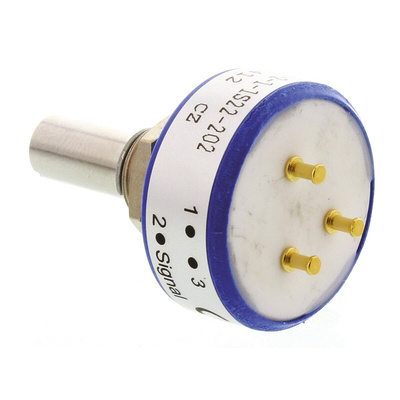 Vishay 2kΩ Rotary Potentiometer 1-Gang Panel Mount, 357B2202MAB251S22