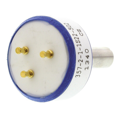 Vishay 5kΩ Rotary Potentiometer 1-Gang Panel Mount, 357B2502MAB251S22
