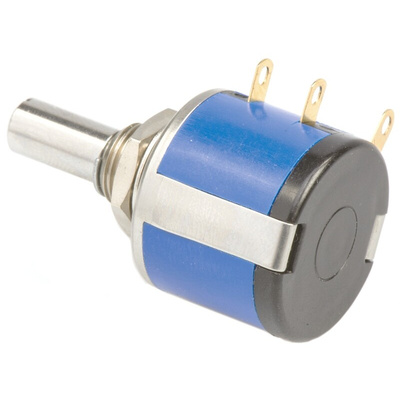 Vishay 500Ω Rotary Potentiometer 10-Turns 1-Gang Panel Mount, 534B1501JL