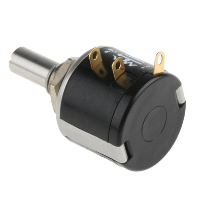 Vishay 100kΩ Rotary Potentiometer 10-Turns 1-Gang Panel Mount, 534B1104JL