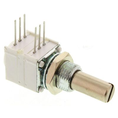 Vishay 1kΩ Rotary Potentiometer 1-Gang, Panel Mount (Through Hole), 14820F0GJSX13102KA