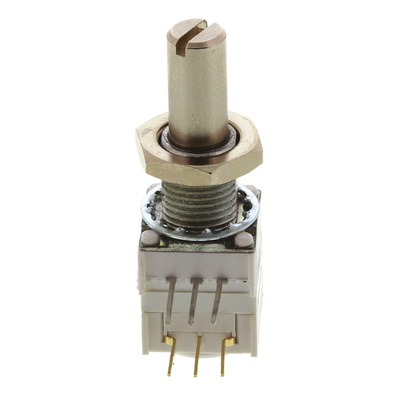 Vishay 10kΩ Rotary Potentiometer 2-Gang, Panel Mount (Through Hole), 14921F0GJSX13103KA