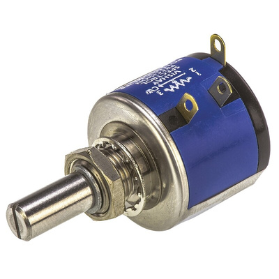 Vishay 5kΩ Rotary Potentiometer 10-Turns 1-Gang Panel Mount, 534B1502JC8872