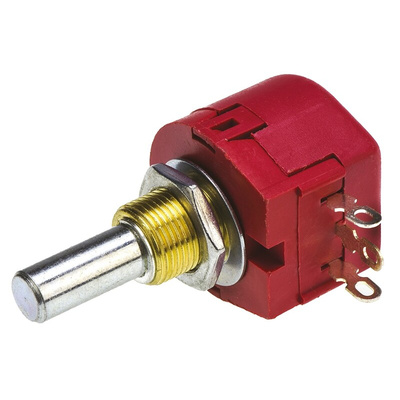 TE Connectivity 25kΩ Rotary Potentiometer 1-Gang Panel Mount, TW1253KA