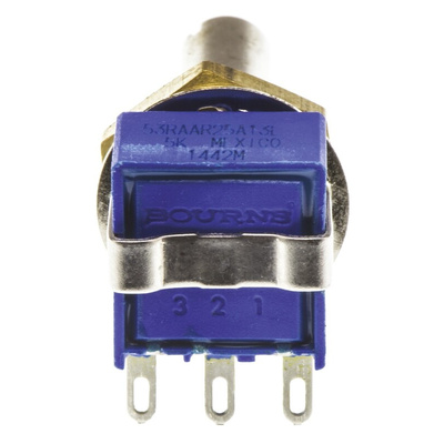 Bourns 5kΩ Rotary Potentiometer 1-Gang Panel Mount, 53RAA-R25-A13L