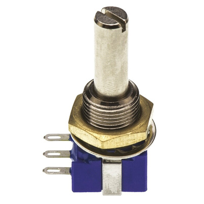 Bourns 5kΩ Rotary Potentiometer 1-Gang Panel Mount, 53RAA-R25-A13L