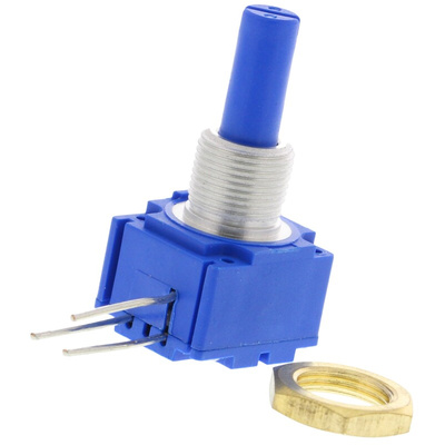 Bourns 1kΩ Rotary Potentiometer 1-Gang, Panel Mount (Through Hole), 93R1A-R22-A10L